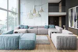 Модульный антивандальный диван Фри от Gliver 